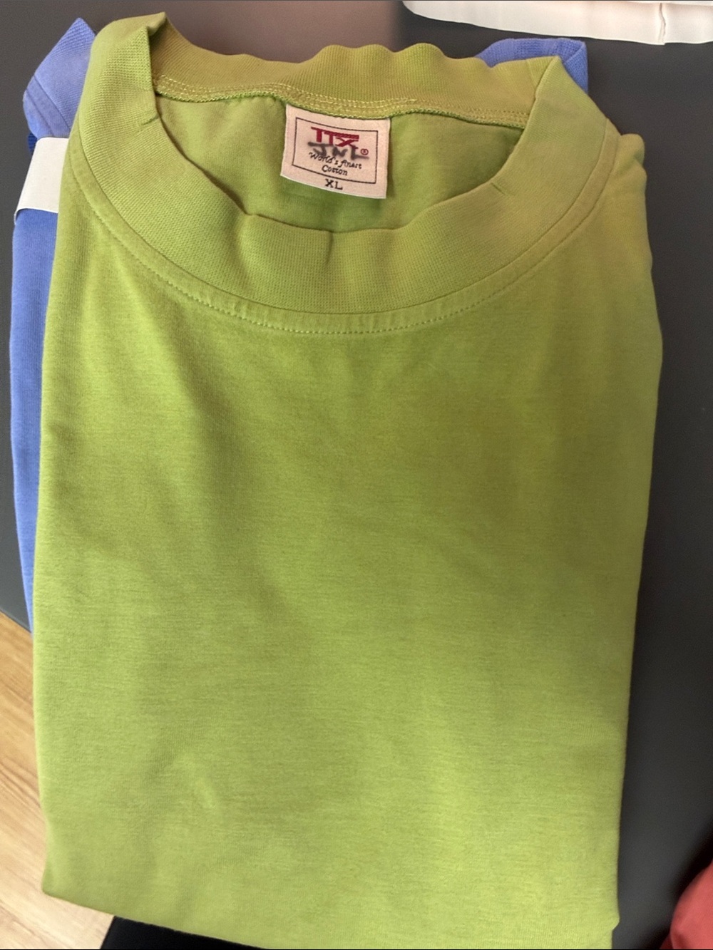 Trek Lime Green Crew Neck Polo - XL